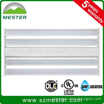 320w LED linear high bay UL linear high bay light with 0-10V dimmable motion sensor and emergency battery